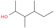 3,4-dimethylhexan-2-ol molecular structure