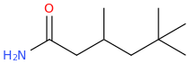 3,5,5-trimethylhexanamide molecular structure