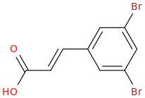 3,5-DIBROMOCINNAMIC ACID molecular structure
