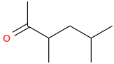 3,5-dimethylhexan-2-one molecular structure