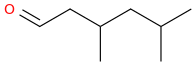 3,5-dimethylhexanal molecular structure