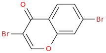 3,7-DIBROMOCHROMONE molecular structure