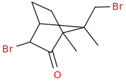 3,8-DIBROMOCAMPHOR molecular structure