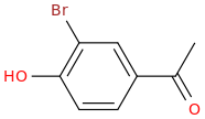 3'-Bromo-4'-hydroxyacetophenone molecular structure