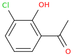 3'-Chloro-2'-hydroxyacetophenone molecular structure
