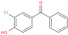 3'-Chloro-4'-hydroxybenzophenone molecular structure
