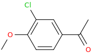 3'-Chloro-4'-methoxyacetophenone molecular structure