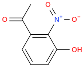 3'-Hydroxy-2'-nitroacetophenone molecular structure