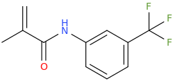 3'-TRIFLUOROMETHYLMETHACRYLANILIDE molecular structure