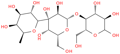 3'-fucosyllactose molecular structure