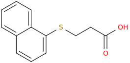 3-(1-NAPHTHYLTHIO)PROPIONIC ACID molecular structure