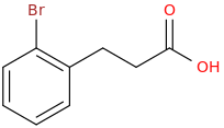3-(2-Bromophenyl)propionic Acid molecular structure