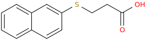 3-(2-NAPHTHYLTHIO)PROPIONIC ACID molecular structure