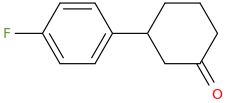 3-(4-fluorophenyl)cyclohexan-1-one molecular structure