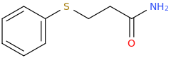 3-(PHENYLTHIO)PROPIONAMIDE molecular structure