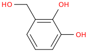 3-(hydroxymethyl)pyrocatechol molecular structure