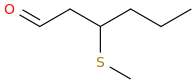 3-(methylthio)hexanal molecular structure