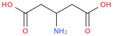 3-AMINOPENTANEDIOIC ACID molecular structure
