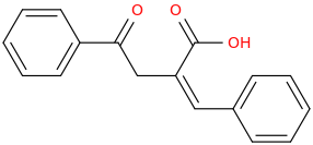 3-BENZOYL-2-BENZYLIDENEPROPIONIC ACID molecular structure