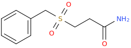 3-BENZYLSULFONYLPROPIONAMIDE molecular structure