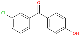 3-Chloro-4'-hydroxybenzophenone molecular structure