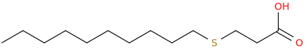 3-DECYLSULFANYL-PROPIONIC ACID molecular structure
