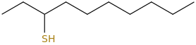 3-Decanethiol molecular structure