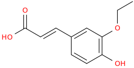 3-Ethoxy-4-hydroxycinnamicacid molecular structure