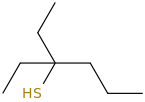 3-Ethyl-3-hexanethiol molecular structure