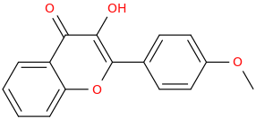 3-Hydroxy-4'-methoxyflavone molecular structure