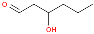 3-Hydroxyhexanal molecular structure