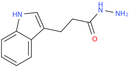 3-INDOLEPROPIONIC ACID HYDRAZIDE molecular structure