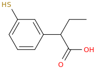 3-MERCAPTOPHENYLBUTYRIC ACID molecular structure