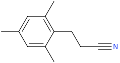 3-MESITYLPROPANENITRILE molecular structure