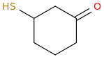 3-Mercaptocyclohexanone molecular structure