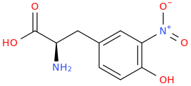 3-NITRO-D-TYROSINE molecular structure