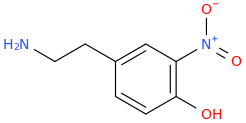 3-NITROTYRAMINE molecular structure