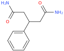 3-PHENYLGLUTARAMIDE molecular structure