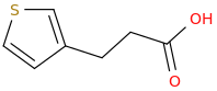 3-THIOPHENEPROPIONIC ACID molecular structure