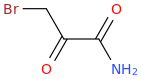 3-bromopyruvamide molecular structure