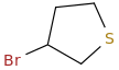 3-bromothiolane molecular structure