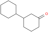 3-cyclohexylcyclohexan-1-one molecular structure