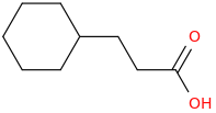 3-cyclohexylpropionic acid molecular structure