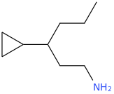 3-cyclopropylhexan-1-amine molecular structure