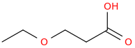 3-ethoxypropionic acid molecular structure