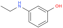 3-ethylaminophenol molecular structure