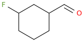 3-fluorocyclohexanecarbaldehyde molecular structure