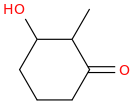 3-hydroxy-2-methylcyclohexan-1-one molecular structure