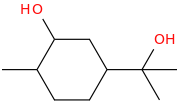 3-hydroxy-alpha,alpha,4-trimethylcyclohexanemethanol molecular structure