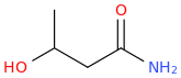 3-hydroxybutanamide molecular structure